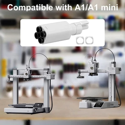 Five Way PTFE Adapter Adapter For 3D Printer Filament Feeder Multiple Port - Image 1 of 4