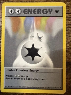 Double Colorless Energy Uncommon Base Set (Shadowless) 096/102 MP - Image 1 of 2