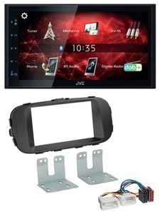 JVC DAB USB Bluetooth 2DIN MP3 Autoradio für Kia Soul ab 14 PS schwarz - Bild 1 von 4