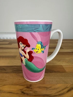 Disney Little Mermaid Ariel Flounder Mug Large Tall Pink Gibson Ceramic Cup - Image 1 of 4