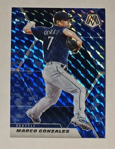 MARCO GONZALES 2021 Panini Mosaic - Blue Camo Mosaic Prizm #93  Mariners - Picture 1 of 3