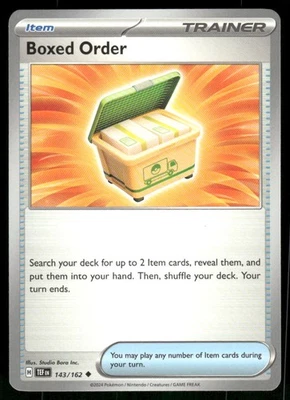 Boxed Order 143/162 Uncommon Normal NM Pokemon SV05: Temporal Forces - Image 1 of 2