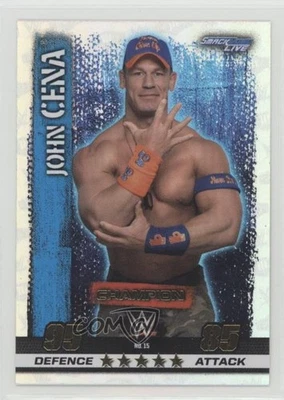 2017 Topps WWE Slam Attax 10th Edition Rainbow Foil John Cena #15 - Image 1 of 2