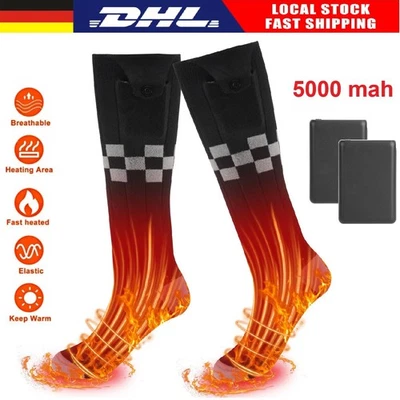 SQRADIO 5000mah Usb Beheizbare Socken Akku Beheizte Socken Fußwärmer Unisex Heizsocken