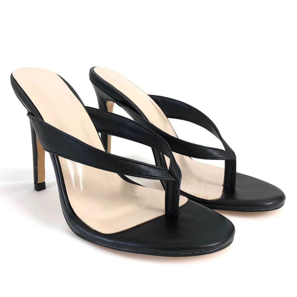 Mujeres Chanclas Sandalias Zapatillas Verano Tacones Altos Tacones de aguja Sexy Bombas Zapatos Foto 1 de 4