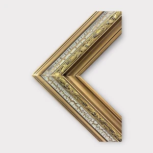 16 X 20 In Stock Ready to Ship Classic style wood frame, crackle finish, gold - Picture 1 of 10