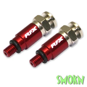 Honda Fork Bleeders CRF 150 250 450 R X RX Apico M5 Air Bleed Valves Alloy Red - Picture 1 of 1
