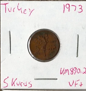 Moneda Türkiye 5 Kurus 1973 KM890.2 - Imagen 1 de 1
