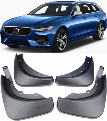 Genuine Front & Rear Splash Guards Mud Flaps Fender FOR 2016-2024 Volvo V90 - Image 1 of 4