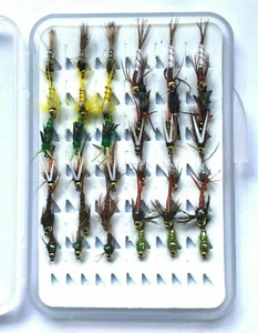 Assorted selection Trout Fly Fishing GOLD HEAD NYMPHS BARBED/BARBLESS - Picture 1 of 1
