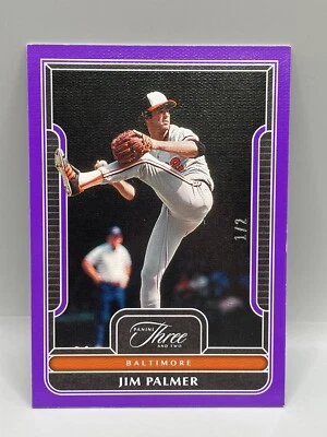2023 Three and Two Baseball Base #95 Purple Jim Palmer /3 - Baltimore Orioles - Image 1 of 2