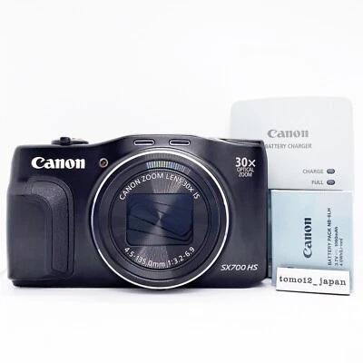Canon PowerShot SX700 HS Black Digital Camera 16.1MP 30x Optical Zoom From Jp - Image 1 of 4