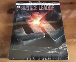 JUSTICE LEAGUE - 2D/3D/4K ULTRA HD Limited Edition Blu-ray Steelbook *BRAND NEW* - Picture 1 of 1