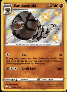 Pokémon GCC Sandaconda Destini Brillanti SV071/SV122 Ologramma Lucido Raro - Foto 1 di 2