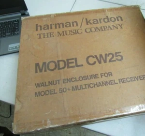 NOS HARMAN KARDON model CW25 Walnut ENCLOSURE CABINET For MODEL 50+ Receiver  - Picture 1 of 7