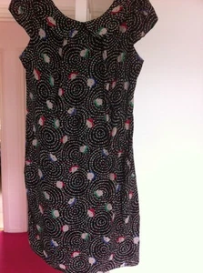 New Look Dress Size 12 New Black Floral Swirl Pansy £28.99 Shift Dress - Picture 1 of 12