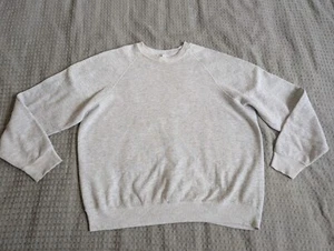Vintage Lee Sweatshirt Adult 2XL XXL Gray Fleece Crew Neck Pullover Made in USA - Picture 1 of 15