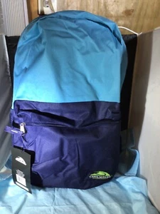 Trailmaker Equipment Backpack Mesh Pocket Navy Blue Aqua Hike 19”X12”X 10” - Picture 1 of 6