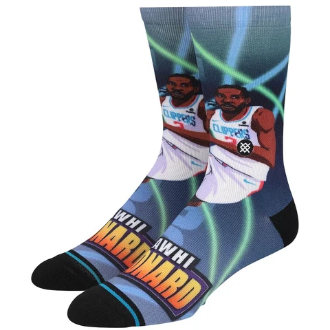 Kawhi Leonard LA Clippers Stance Fast Break Men's Crew Sock Size Medium 6-8 NWT Cover