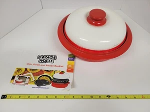 Red & White Range Mate 4pc Multipurpose Microwave Cooking Pan - Picture 1 of 10