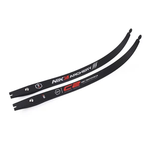 NIKA ARCHERY C2 Bow limbs 68" Recurve Bow ILF Limbs 10% Carbon Limbs 12-50lbs - Picture 1 of 7