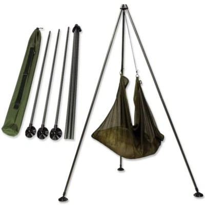 NGT Lightweight Fish Weighing Tripod System & Case Carp Coarse Fishing Tackle  - Image 1 of 4