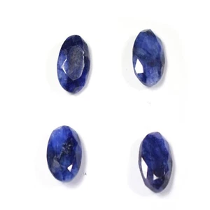 1 Stck. Natürlicher A++ 12x16 mm Blauer Saphir Rosenschliff Oval Edelstein zur Schmuckherstellung - Bild 1 von 6