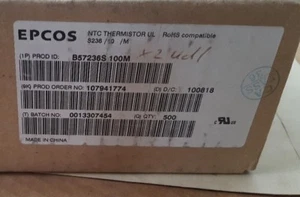 EPCOS B57236S100M NTC THERMISTOR QTY: 500 (U3.7) - Imagen 1 de 1