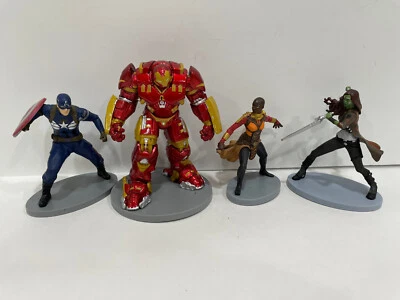 Marvel Iron Man 4" Capitán América Gamora Shuri Disney Lote de 4 Figuras PVC Foto 1 de 4