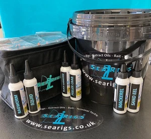  Cool Bag - Ködereimer - Schwarze Lugworm & Schäler Krabbe - Seeangeln Riemenscheibe Rigs - Bild 1 von 12