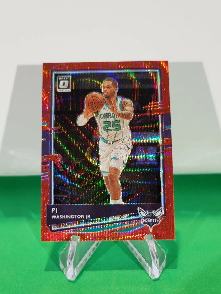 2020-21 Donruss Optic Base Red Wave #137 PJ Washington Jr. Charlotte Hornets CDW - Image 1 of 2
