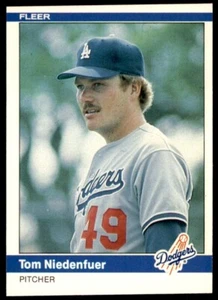 1984 Fleer - Tom Niedenfuer #108 Los Angeles Dodgers Baseball Card - Picture 1 of 2