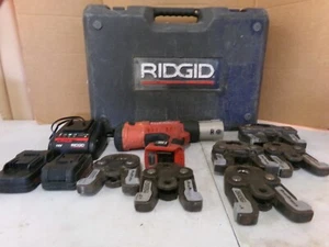 RIDGID RP340 PROPRESS TOOL KIT W/CASE, CHARGER, 2 BATTERIES, 6 JAWS - Picture 1 of 21