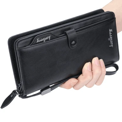 Universal Hand Purse Zipper Large Capacity Unisex Men / Women Card Holder Wallet - Image 1 of 4