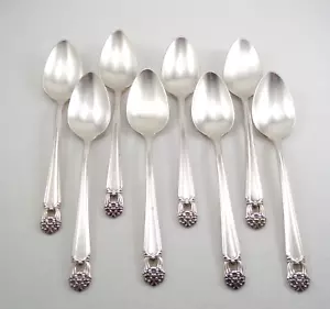 VTG Set of 8 Teaspoons 1847 Rogers Bros IS " ETERNALLY YOURS " Silver Plate - Picture 1 of 14