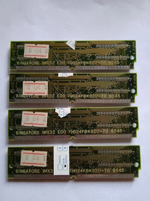 Lotto Vintage n. 4 Memorie ram 4mb TM124FBK32U-70 - Imagen 1 de 2
