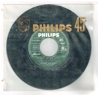 Johnny HALLYDAY   Johnny lui dit adieu     7"  45 tours SP - Photo 1/3