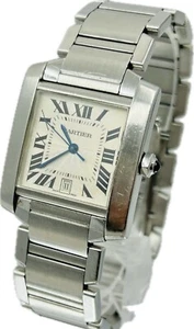 Reloj unisex Cartier Tank Francaise LM W51002Q3 2302 de descuento excelente A2957 - Imagen 1 de 12