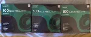 3 Vintage Montgomery Ward 100 Slide Projector Wheels NIB - Picture 1 of 2