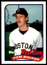1989 TOPPS TIFFANY TOM BOLTON BOSTON RED SOX #269