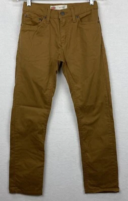 Levi's Boys 511 Slim Fit Soft Brushed Pants Khaki Size 12 Reg 26x26 NWOT READ - Image 1 of 4