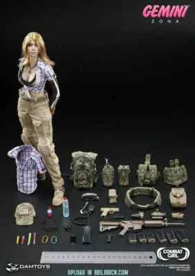 Figura de acción Perfect Damtoys Dcg001 1/6 Combat Girl Series Gemini Zona en stock Foto 1 de 4