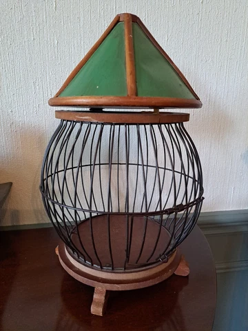 antique bird cage / plant holder Cover