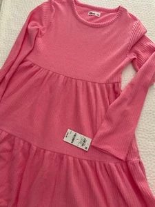 NWT Girls Epic Threads  Big GirlsLong-Sleeve Waffled Tiered Dress, sweetheart. L - Picture 1 of 3