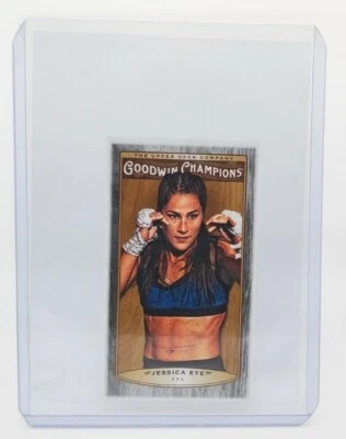 2019 Goodwin Champions Wood Mini Black Lumberjack Back /8 Jessica Eye MMA - Image 1 of 2