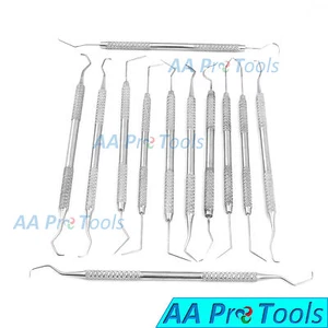 Juego de instrumentos de selección de sonda dental de 12 piezas escalador de acero inoxidable - Imagen 1 de 1