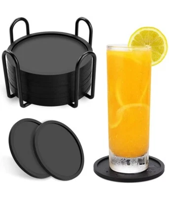 sottobicchieri Silicone Set Di 8 - Immagine 1 di 2