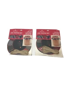 Lot 2 Vintage Hallmark Jar Topper Kit Quilt Design 12 Toppers Each New Old Stock - Foto 1 di 6
