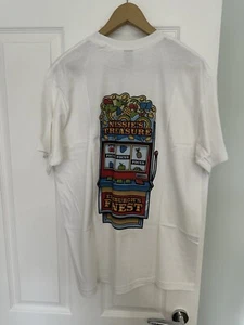 Focus Slot Machine Graphic Print Skate T-Shirt - White - Size L / Large - New - Picture 1 of 11