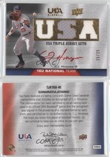 2009 Upper Deck USA Baseball Box Set Red Ink /25 CJ Hinojosa #TJA16U-HI Auto
